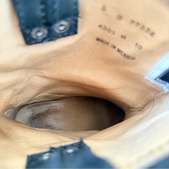 Frye Carmen Harness Black Leather Short Moto Riding Cowboy Boot | US 8 - Picture 10 of 10